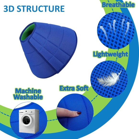 Extra Soft Dog Cone Collar for Dogs After Surgery (Medium) - Picture 3 of 4